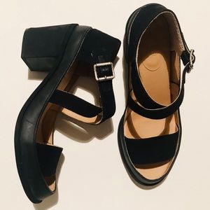 Margiela MM6 black sandal block heel sz 40